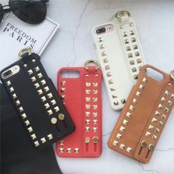 Compatible with Apple , Matte nail wrist strap phone case