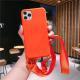 Liquid silicone lanyard phone case