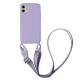 Liquid silicone lanyard phone case