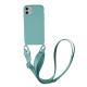 Liquid silicone lanyard phone case