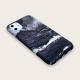 Black ocean wave mobile phone case