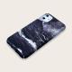 Black ocean wave mobile phone case