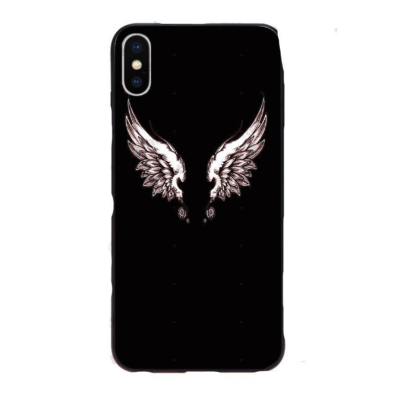 Compatible with Apple , Devil and Angel Wings Phone Case