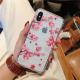 Peach blossom glitter phone case