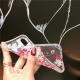 Peach blossom glitter phone case