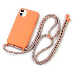 Liquid silicone lanyard phone case