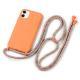 Liquid silicone lanyard phone case