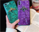 Marble pattern bee phone case