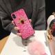 Marble pattern bee phone case
