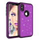 Compatible with Apple, iPhoneX shatter-resistant shell PC+ silicone three-in-one all-inclusive iPhoneX glitter powder cover