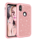 Compatible with Apple, iPhoneX shatter-resistant shell PC+ silicone three-in-one all-inclusive iPhoneX glitter powder cover