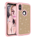 Compatible with Apple, iPhoneX shatter-resistant shell PC+ silicone three-in-one all-inclusive iPhoneX glitter powder cover