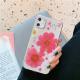 Mobile Phone Shell Epoxy Real Flower Anti-drop Transparent Soft Protective Cover