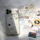 Retro Small Card Diy Combination Transparent Mobile Phone Case