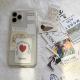 Retro Small Card Diy Combination Transparent Mobile Phone Case