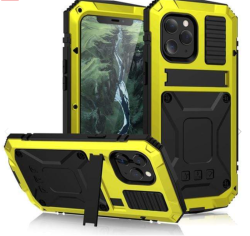 Mobile Phone Shell Metal All-inclusive With Bracket Anti-drop Cover
