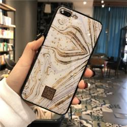 Gold Foil Epoxy Shell Painted Phone Case