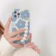 Blue Flower Pearl Bracelet For Mobile Phone Case