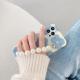 Blue Flower Pearl Bracelet For Mobile Phone Case