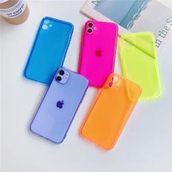 Fluorescent Phone Case XSMAX Transparent All-Inclusive Soft Cover