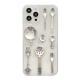 Compatible with Apple, Compatible with Apple , Suitable For iPhone12 Epoxy Mobile Phone Shell Kitchen Tableware Knife and Fork Apple 11Promax Protective Cover 7 Transparent tpu