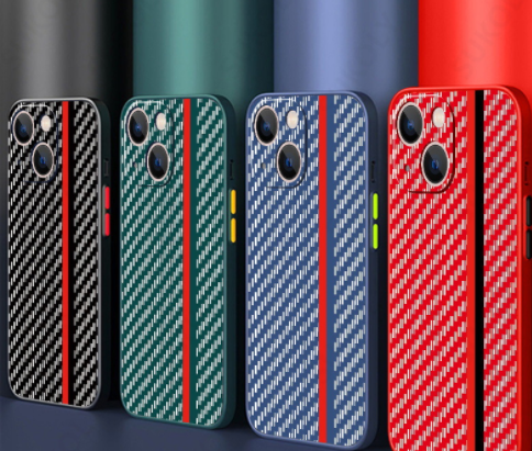 Carbon Fiber Patterned Anti Drop Phone Case