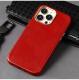 Mobile Phone Case Protective Cover Layer Cowhide Magnetic Suction Anti-fall Wireless Charging