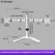 Dual-screen Display Horizontal And Vertical Screen Rotating Riser Base Bracket