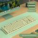 Prewalker V3 Wired Mute Keyboard Mouse Suit Mechanical Feeling Girls Office Typing Wireless Bluetooth Computer