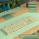 Prewalker V3 Wired Mute Keyboard Mouse Suit Mechanical Feeling Girls Office Typing Wireless Bluetooth Computer