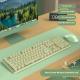 Prewalker V3 Wired Mute Keyboard Mouse Suit Mechanical Feeling Girls Office Typing Wireless Bluetooth Computer