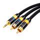 3.5mm To 2RCA Computer Audio Cable