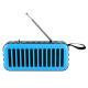 Solar Flashlight With Antenna Radio Card U Disk Wireless Bluetooth Audio