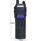 Battery Walkie Talkie UV Double Segment Hand Station Double