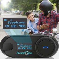 Factory Direct Sales Motorcycle Helmet Bluetooth Intercom Headset T-COMSC Stereo Sound 800 M Real-time Intercom