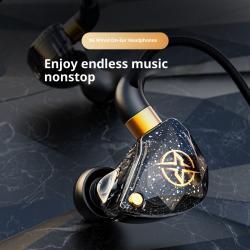 Sports Extra Bass Cellphone 3 M Lengthened Wired Headset For Anchor