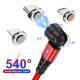 3-in-1 Magnetic Data Cable 540 Rotating Connector 5A Fast Charging