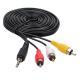 TV Set-top Box Cable Speakers One Minute Three Audio Cable Lotus Head Video Cable