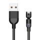 Flat Elbow Magnetic Suction Fast Charge 540 Degrees Three-in-one Data Cable