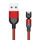 Flat Elbow Magnetic Suction Fast Charge 540 Degrees Three-in-one Data Cable