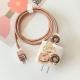 Three-dimensional Cat Head USB Cable Protection Sleeve 20W Charging Plug
