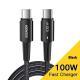 PD100W Fast Charge Data Cable For Mobile Phone Tablet Typec Fast Charging