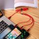 Nylon Woven Three-in-one Data Cable