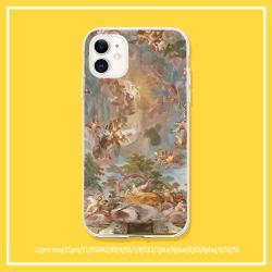 Compatible with Apple , Vintage oil painting angel phone case