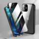 Compatible with Apple, Compatible with Apple , Suitable for IPhone11 double-sided buckle transparent mobile phone case 12promax tempered glass protective cover anti-peeping