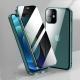 Compatible with Apple, Compatible with Apple , Suitable for IPhone11 double-sided buckle transparent mobile phone case 12promax tempered glass protective cover anti-peeping