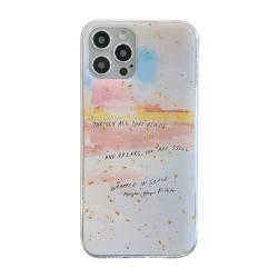 Japanese And Korean Wind Illustration Letters Drop Glue Mobile Phone Case