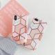 Compatible with Apple , Geometric Pattern Hot Stamping Marble Phone Case