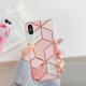 Compatible with Apple , Geometric Pattern Hot Stamping Marble Phone Case