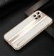 Compatible with Apple , Lychee Pattern Mobile Phone Case Electroplating Leather Pattern Soft Side Shell